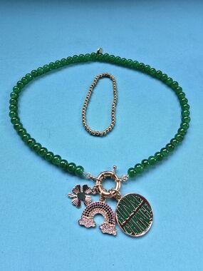 Plunder Charm Necklace & Stretch Bracelet Set
